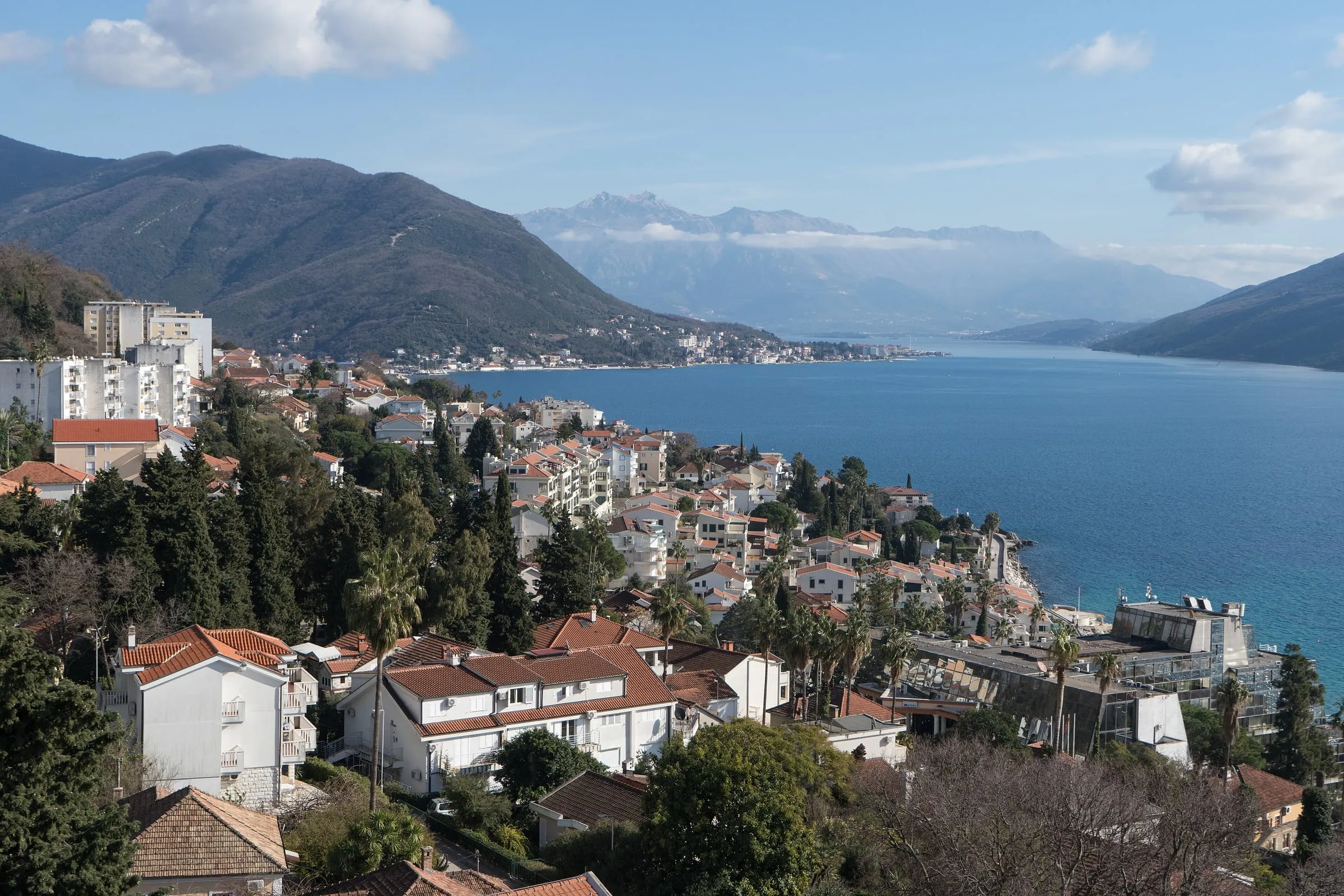 Herceg Novi and the bay from Kanli Kula fortress