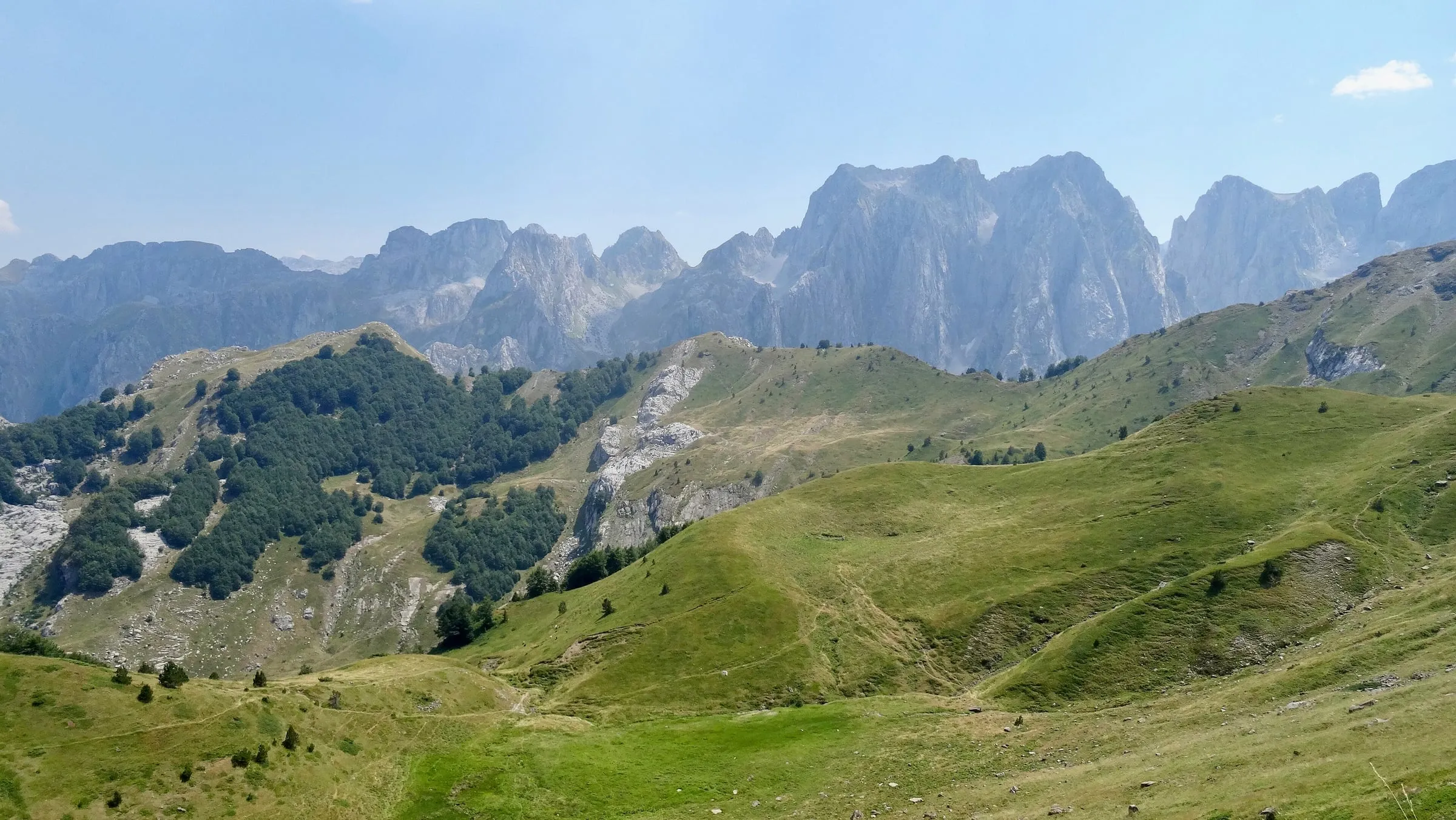 Karanfili peaks above the Grbaja valley, Prokletije